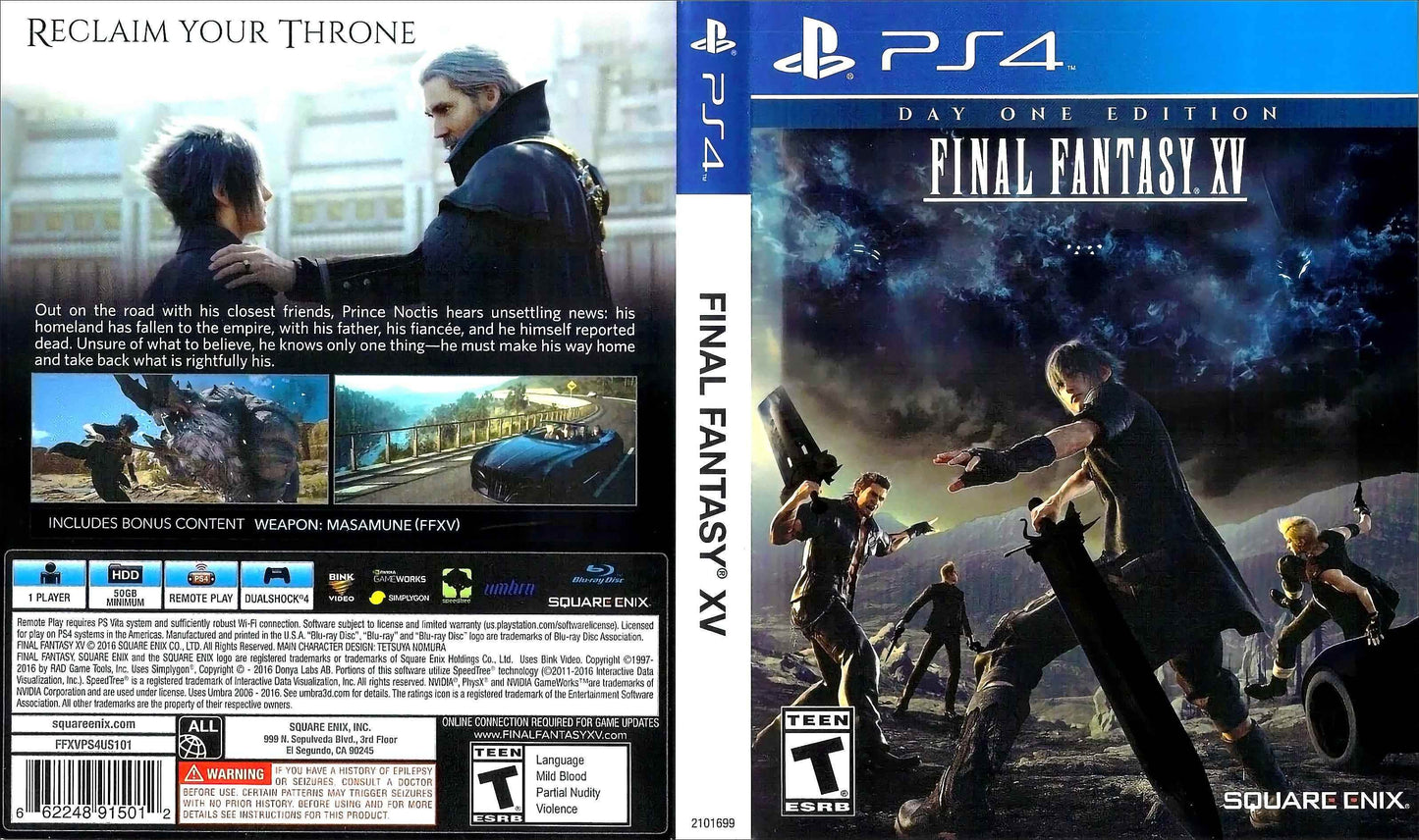 Final Fantasy XV Cover Art - WOI Solutions