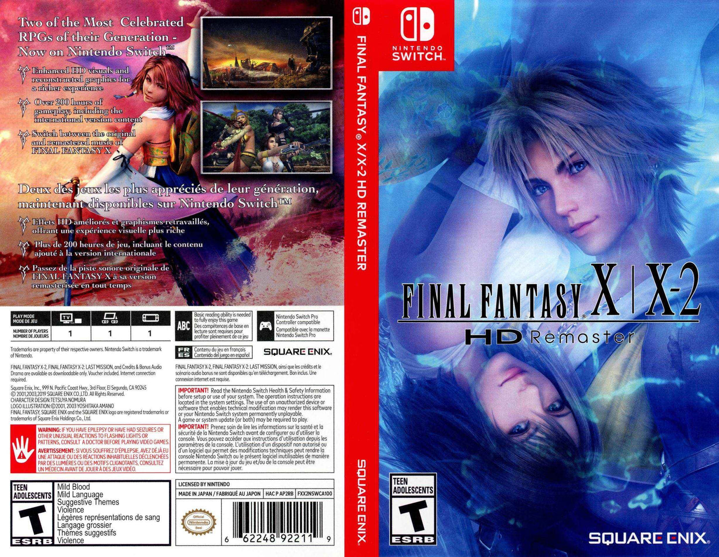 Final Fantasy X X-1 HD Remaster Cover Art - WOI Solutions