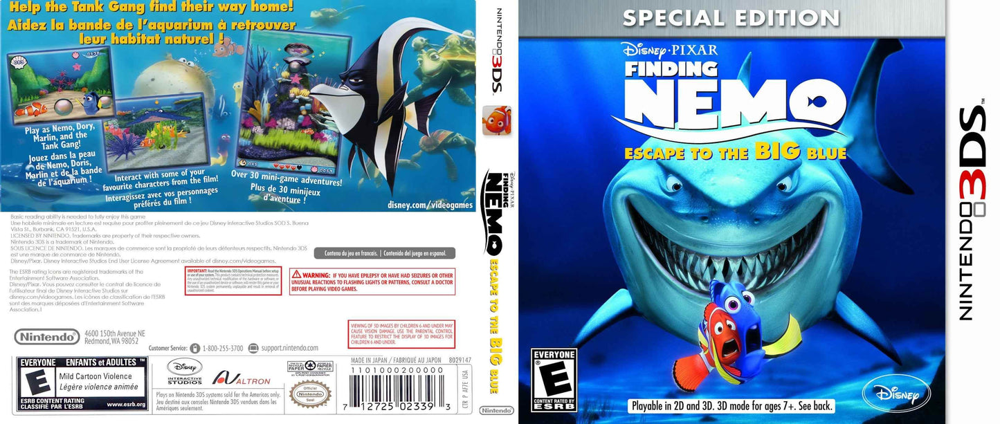 Finding Nemo Escape to the Big Blue Cover Art - WOI Solutions