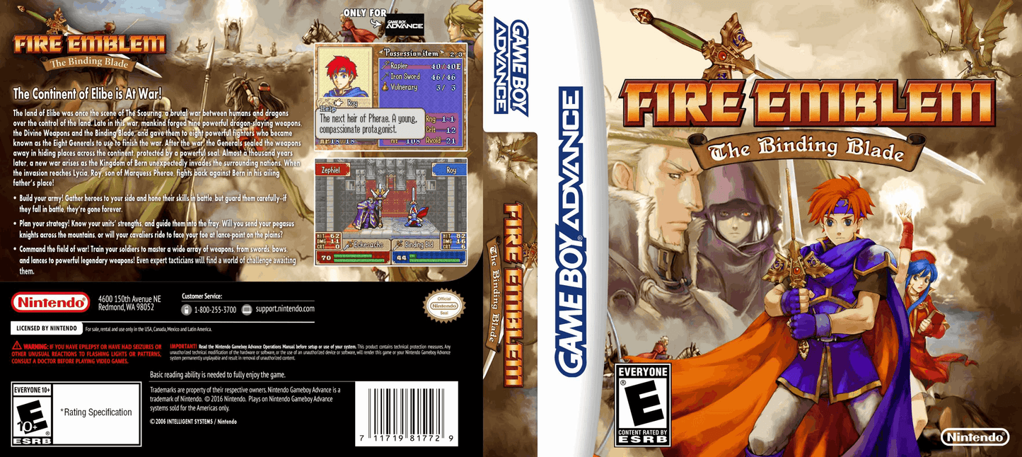Fire Emblem - The Burning Blade Cover Art - WOI Solutions