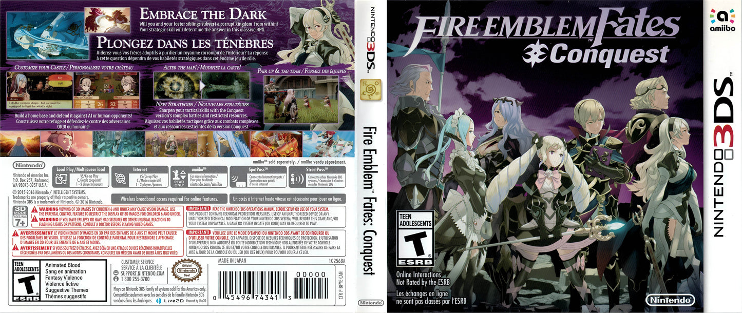 Fire Emblem Fates Conquest Cover Art - WOI Solutions