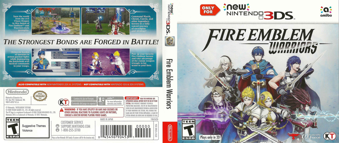 Fire Emblem Warriors Cover Art - WOI Solutions