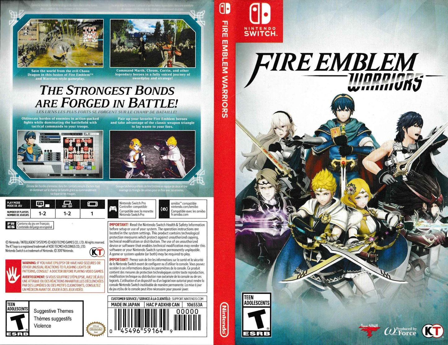 Fire Emblem Warriors Cover Art - WOI Solutions