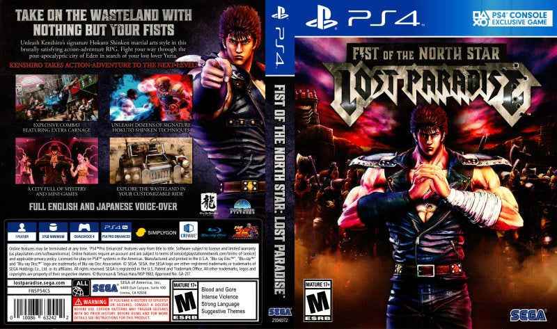 Fist of the North Star - Lost Paradise Cover Art - WOI Solutions