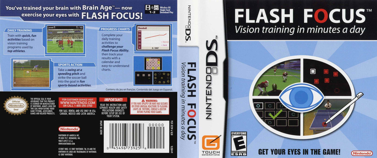 Flash Focus Vision Training in Minutes A Day Cover Art - WOI Solutions