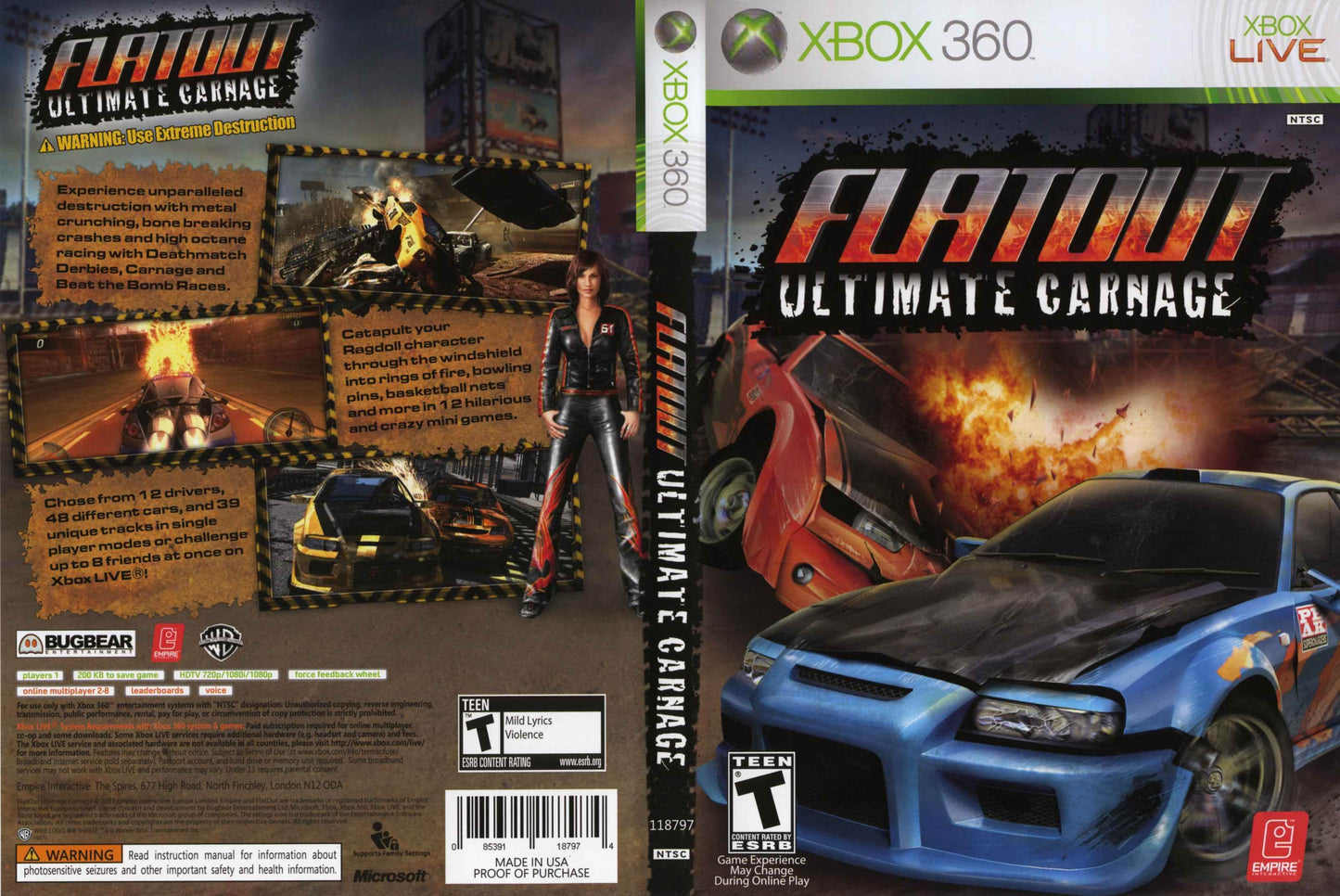 FlatOut Ultimate Carnage Cover Art - WOI Solutions