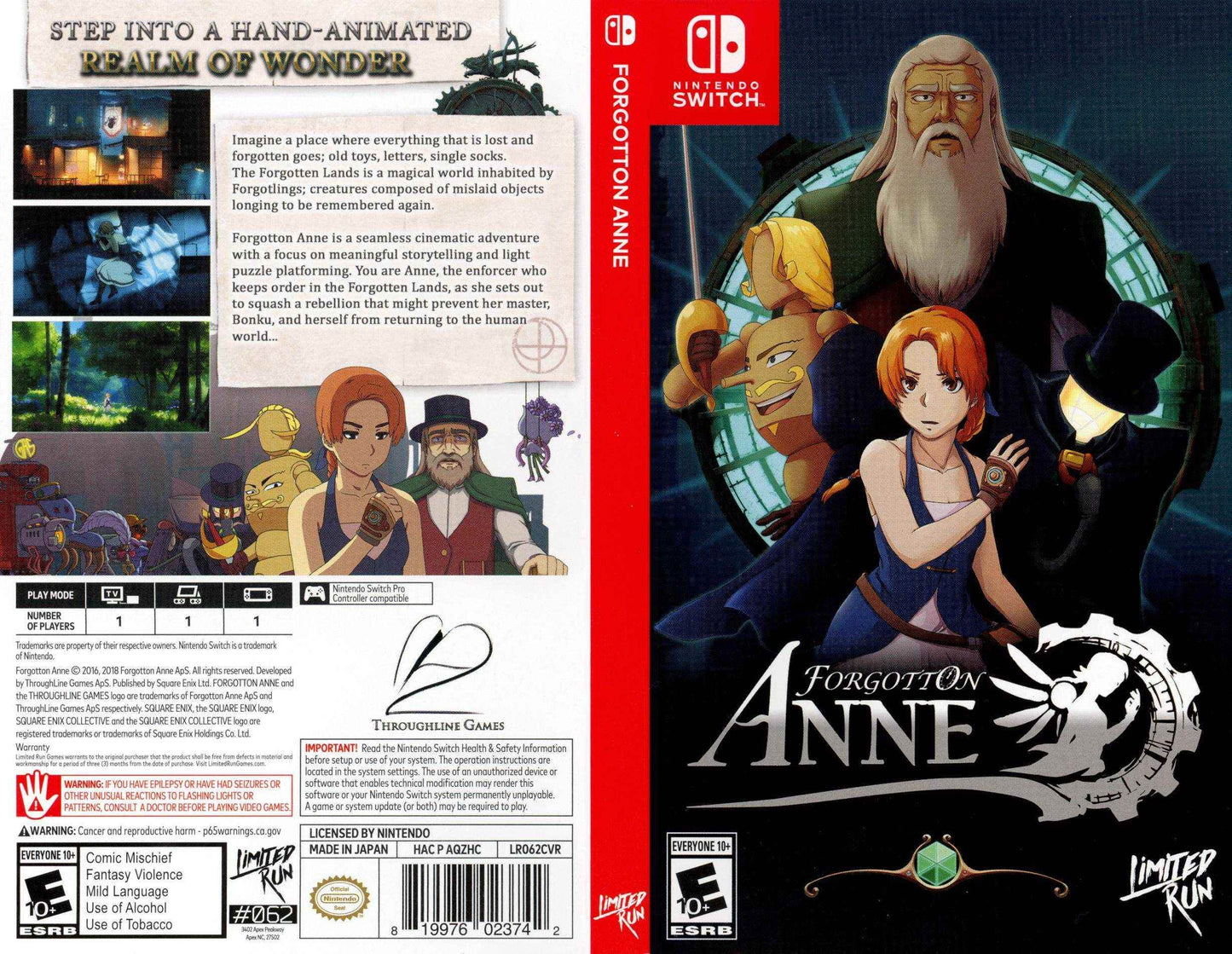 Forgotton Anne Cover Art - WOI Solutions
