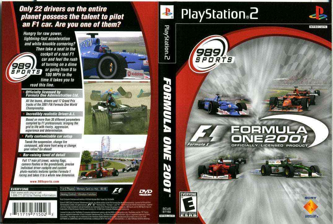 Formula One 2001 Cover Art - WOI Solutions