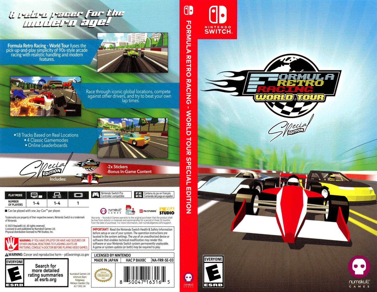 Formula Retro Racing World Tour Special Edition Cover Art - WOI Solutions