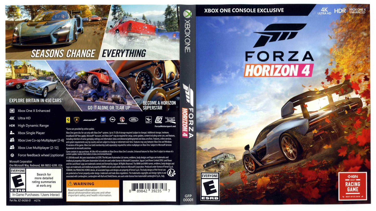 Forza Horizon 4 Cover Art - WOI Solutions