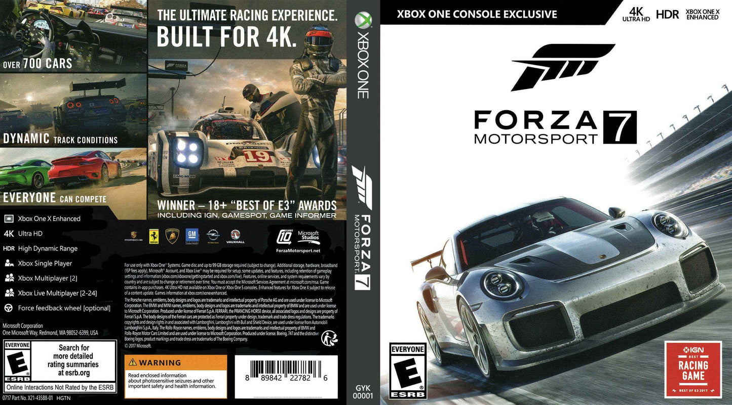 Forza Motorsport 7 Cover Art - WOI Solutions
