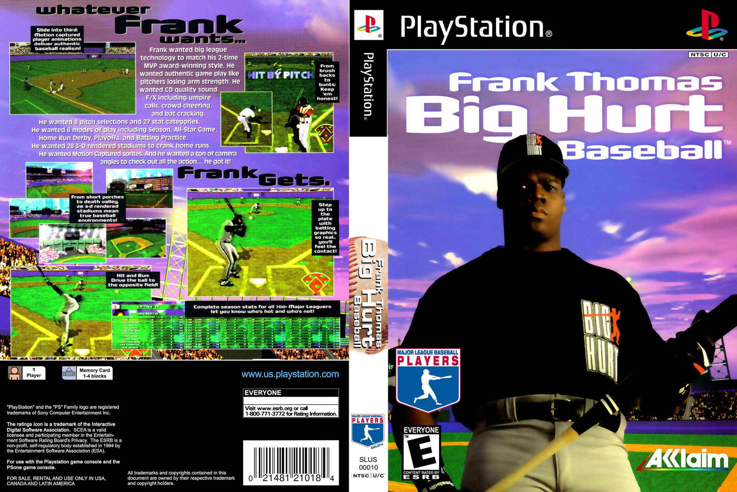 Frank Thomas Big Hurt Baseball Cover Art - WOI Solutions