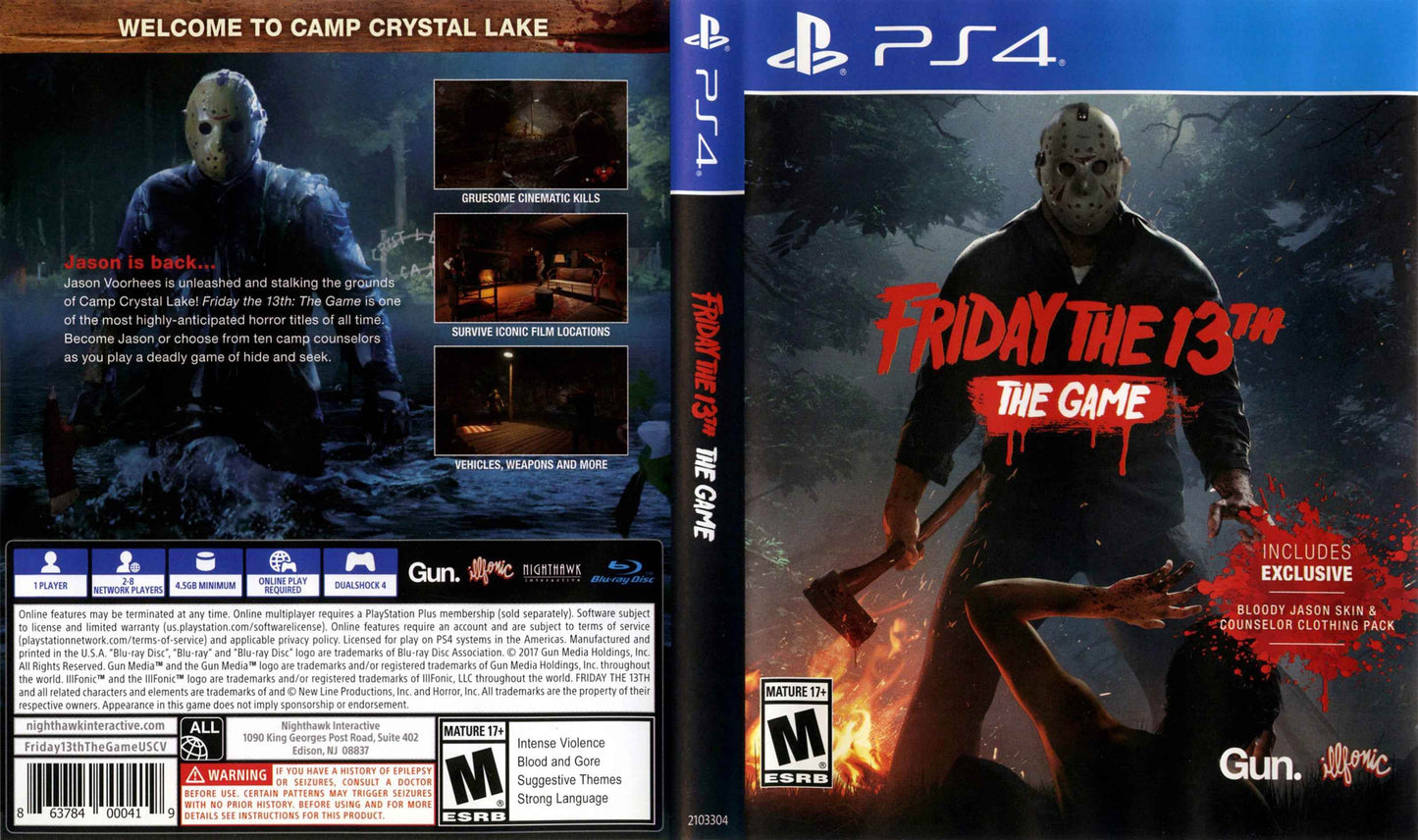 Friday the 13th The Game Cover Art - WOI Solutions