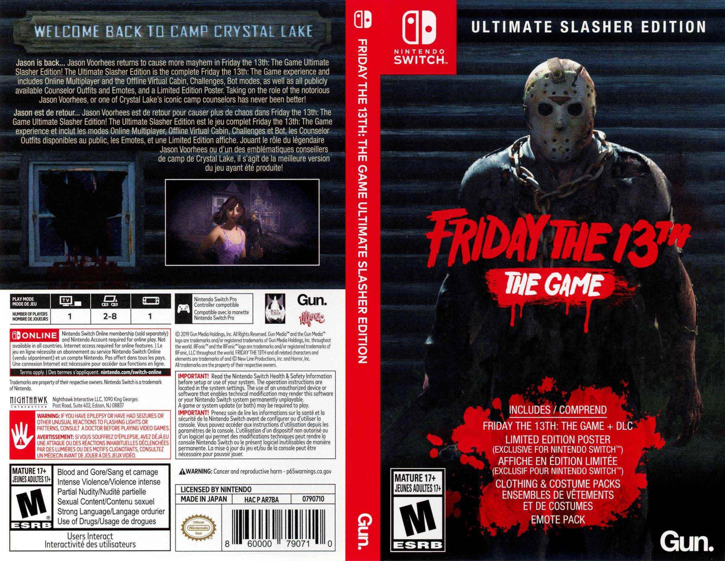 Friday the 13th The Game Ultimate Slasher Edition Cover Art - WOI Solutions
