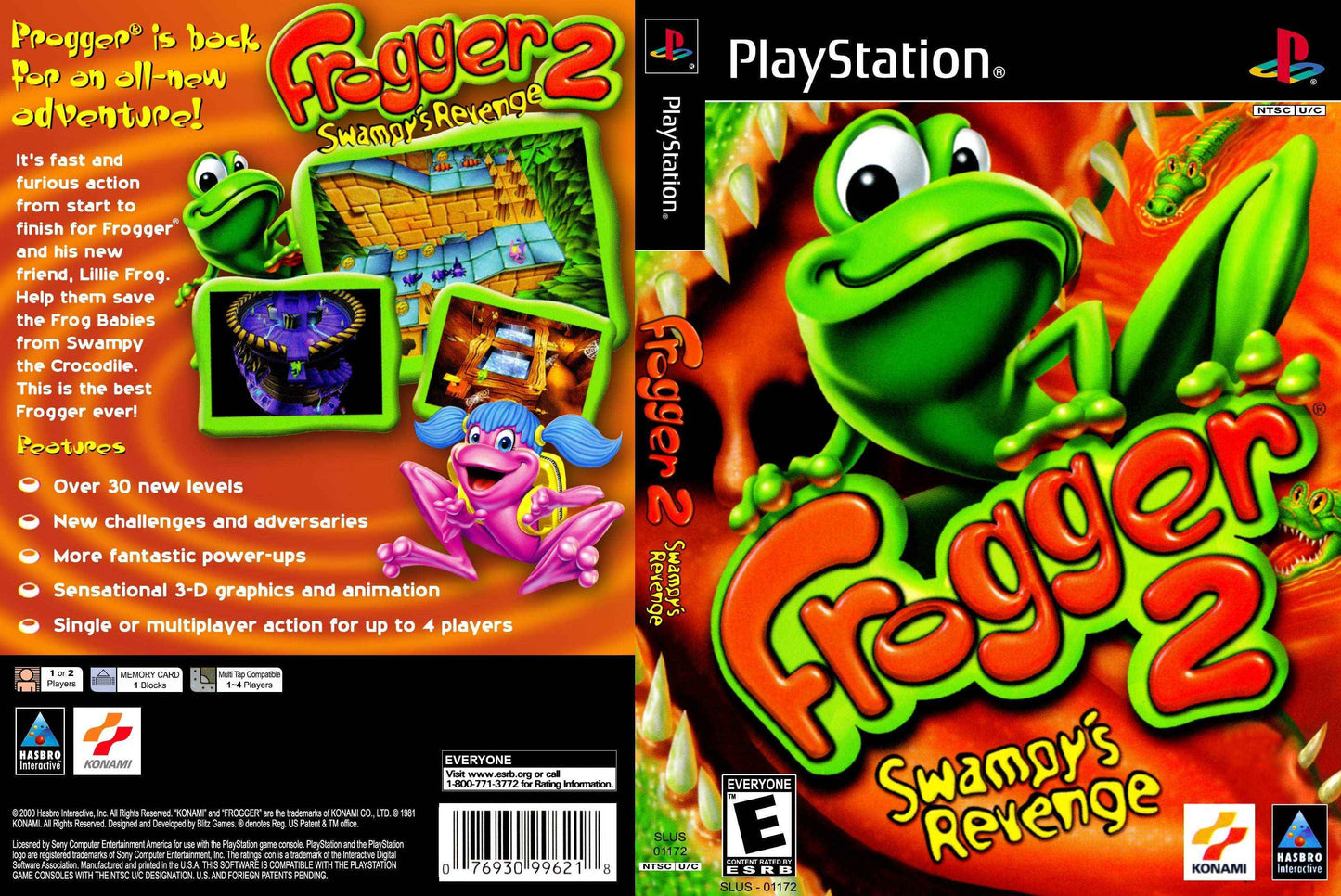 Frogger 2 Swampy's Revenge Cover Art - WOI Solutions