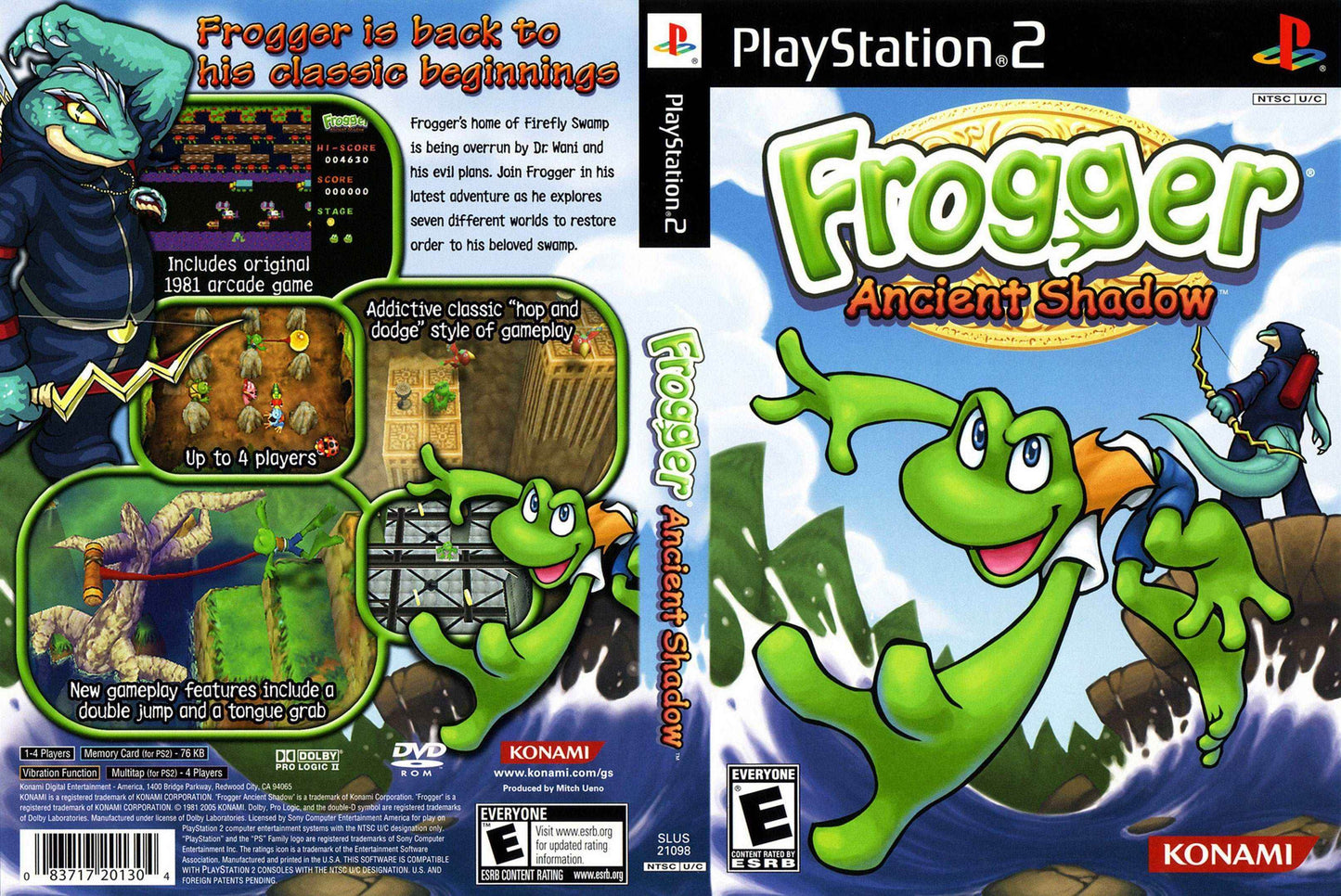 Frogger Ancient Shadow Cover Art - WOI Solutions