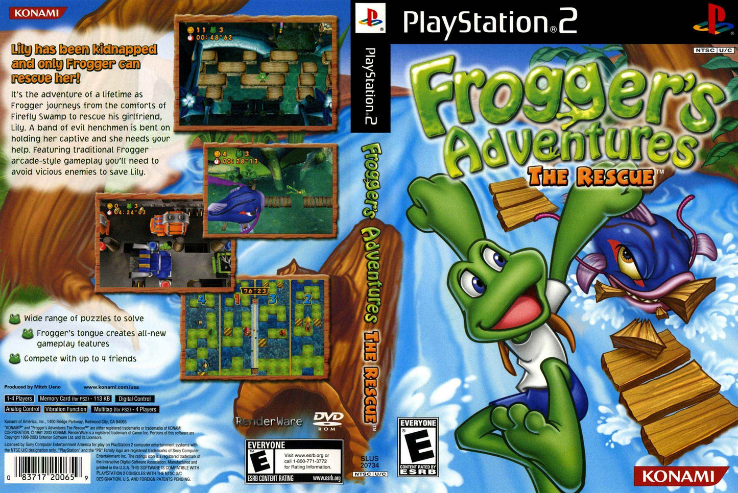 Frogger's Adventures The Rescue Cover Art - WOI Solutions