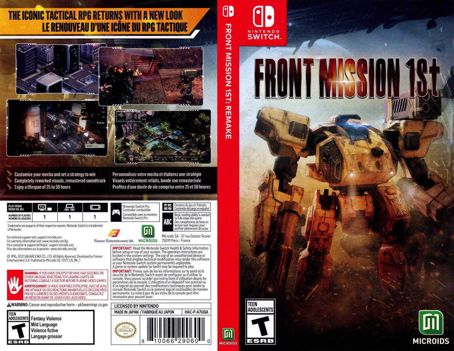 Fron Mission 1st Remake Cover Art - WOI Solutions