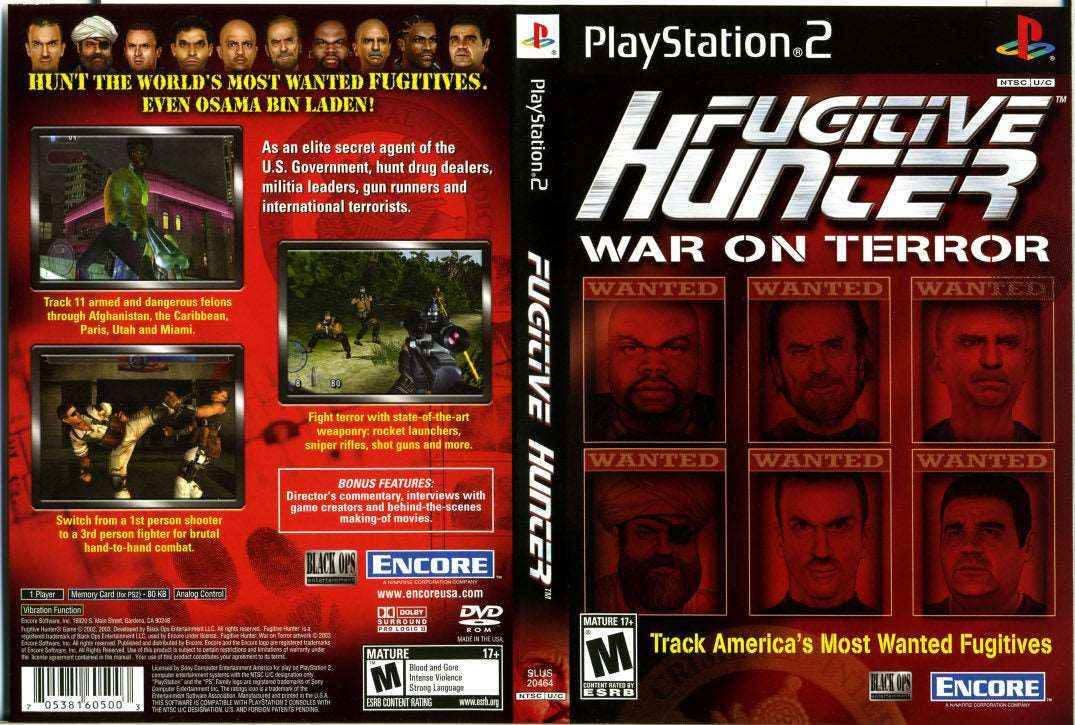 Fugitive Hunter War on Terror Cover Art - WOI Solutions