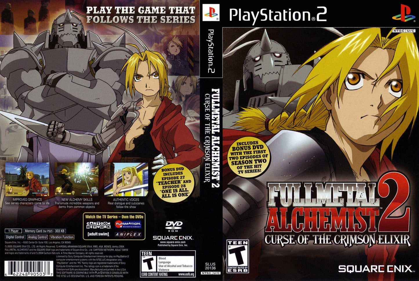 Fullmetal Alchemist 2 Curse Of The Crimson Elixir Cover Art - WOI Solutions