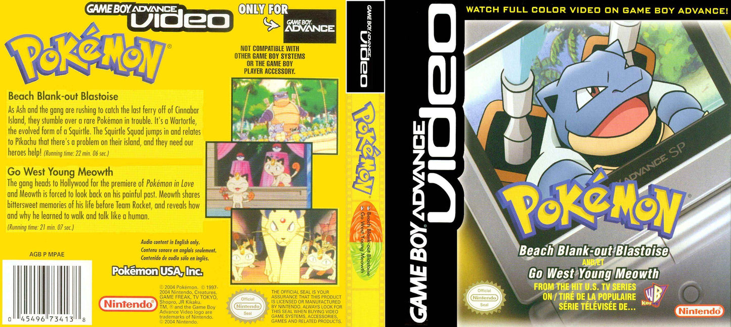 GBA Video Pokemon Beach Blank-Out Cover Art - WOI Solutions