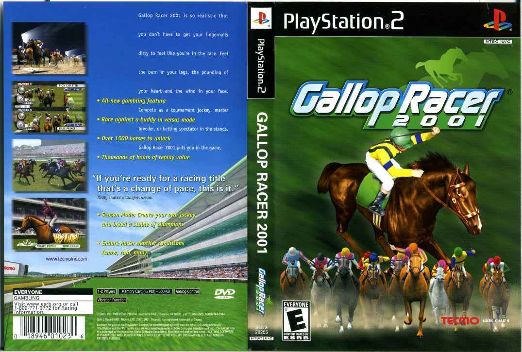 Gallop Racer 2001 Cover Art - WOI Solutions