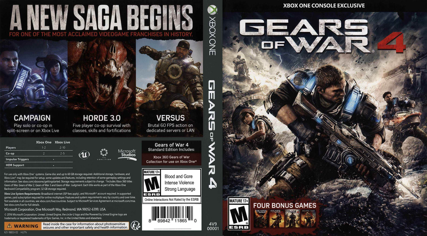 Gears of War 4 Cover Art - WOI Solutions