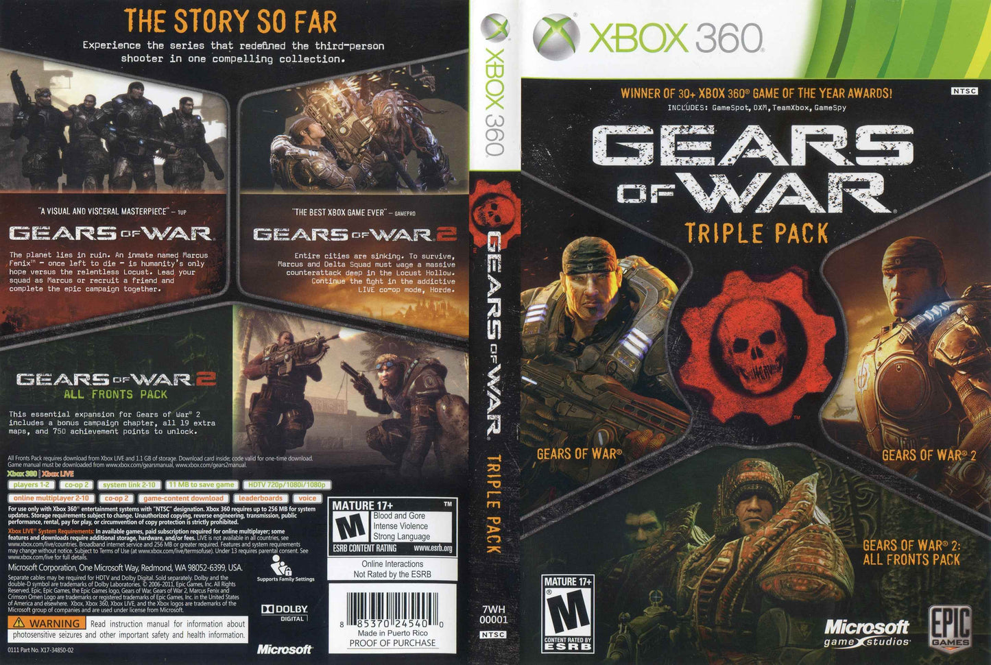Gears of War Triple Pack Cover Art - WOI Solutions