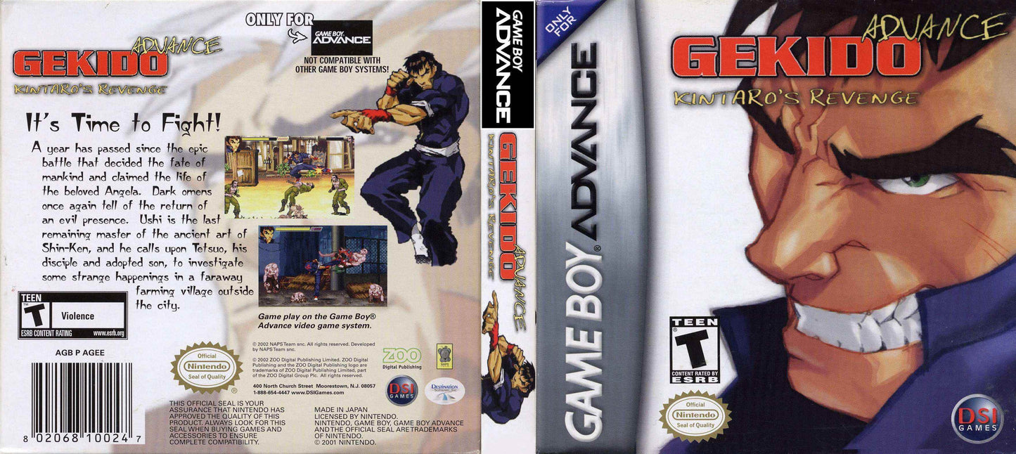 Gekido Advance Kintaro's Revenge Cover Art - WOI Solutions
