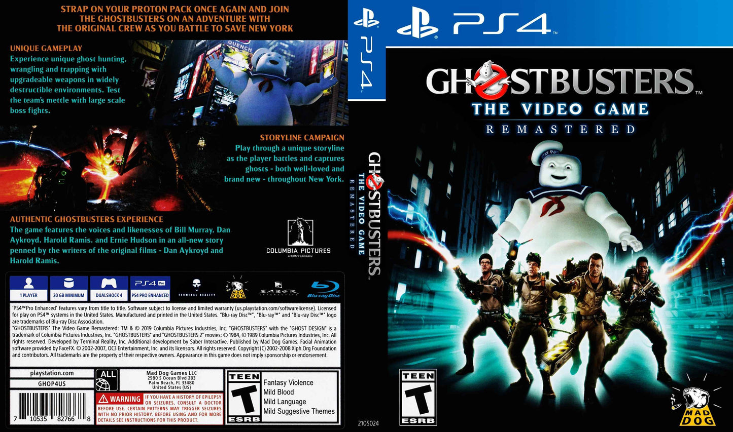 Ghostbusters The Video Game - Remastered Cover Art - WOI Solutions