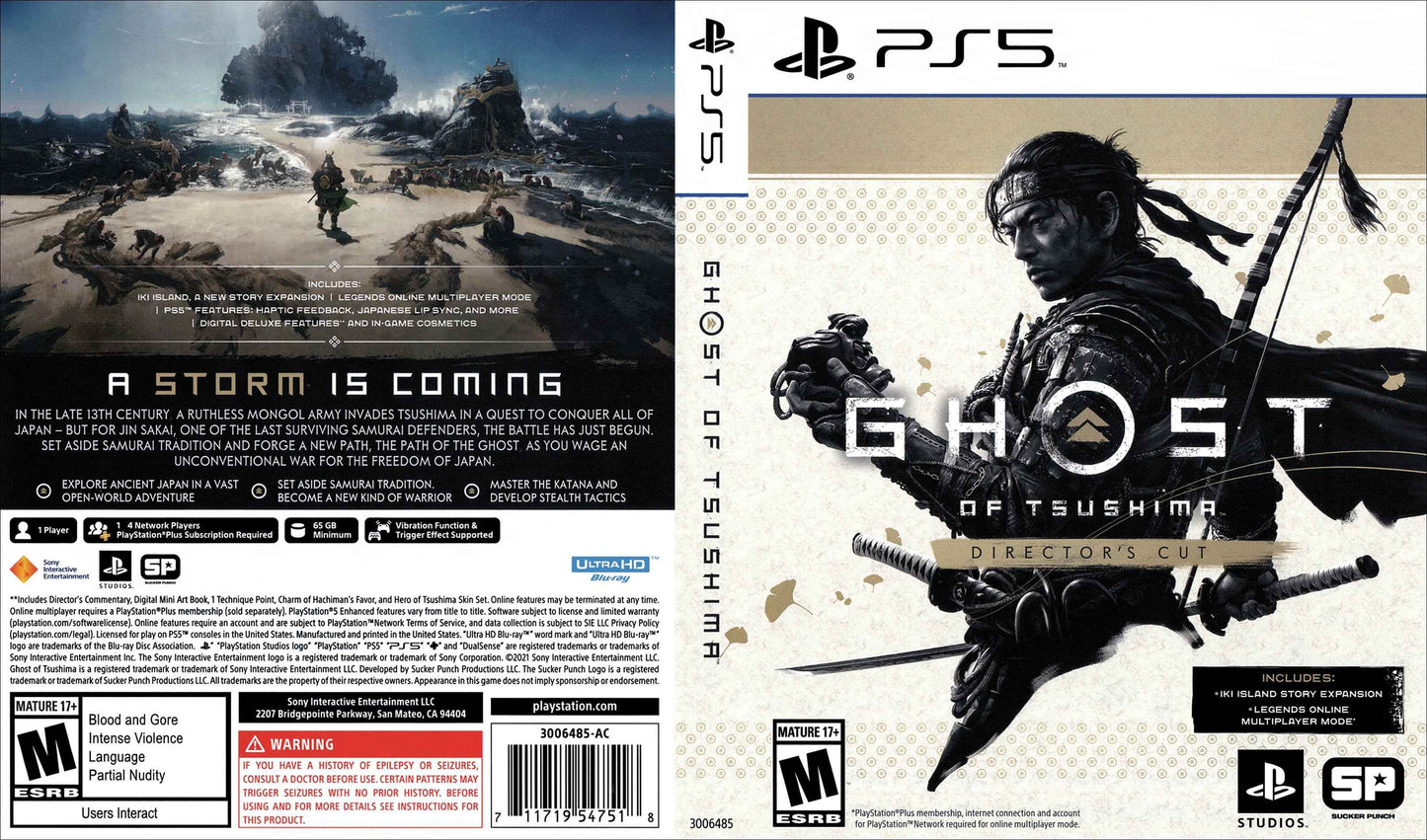 Ghost of Tsushima Director's Cut Cover Art - WOI Solutions