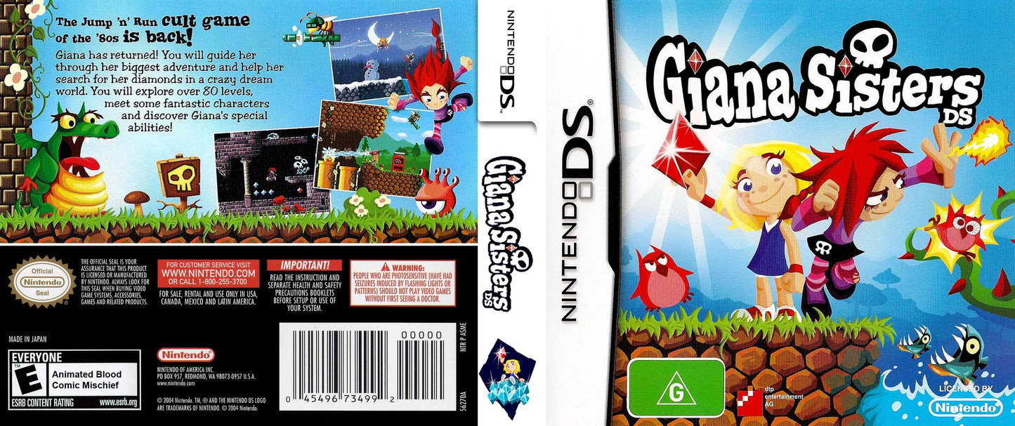 Giana Sisters DS Cover Art - WOI Solutions