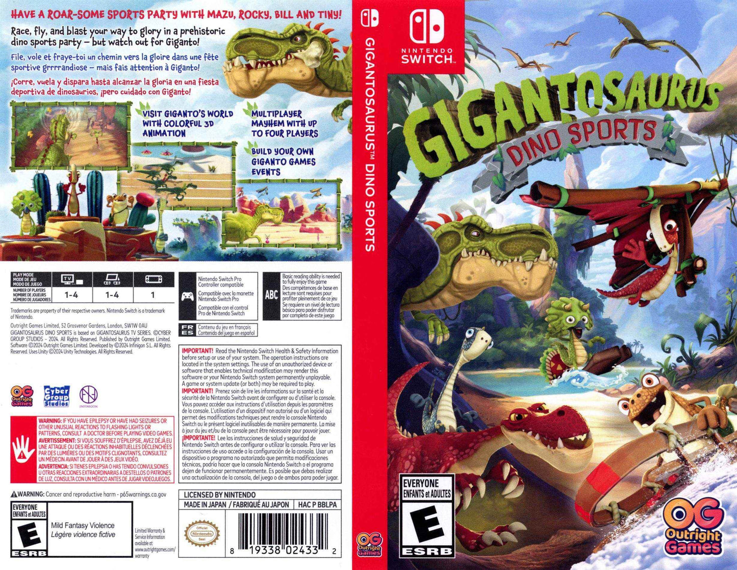 Gigantosaurus Dino Sports Cover Art - WOI Solutions