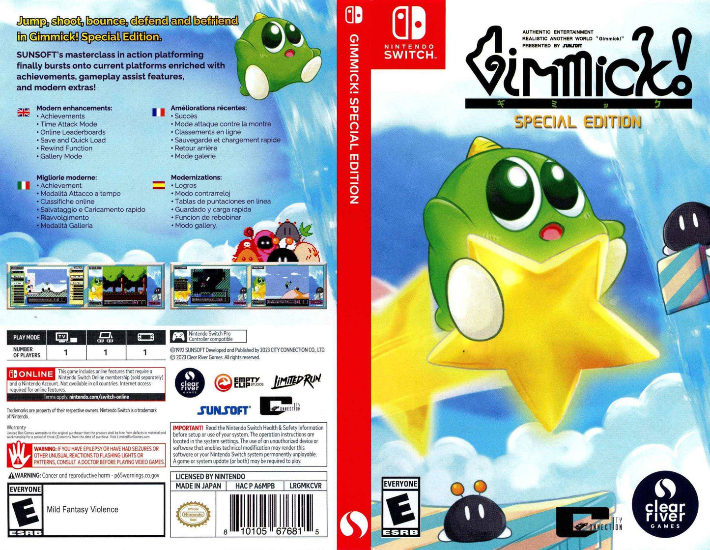 Gimmick! Special Edition Cover Art - WOI Solutions