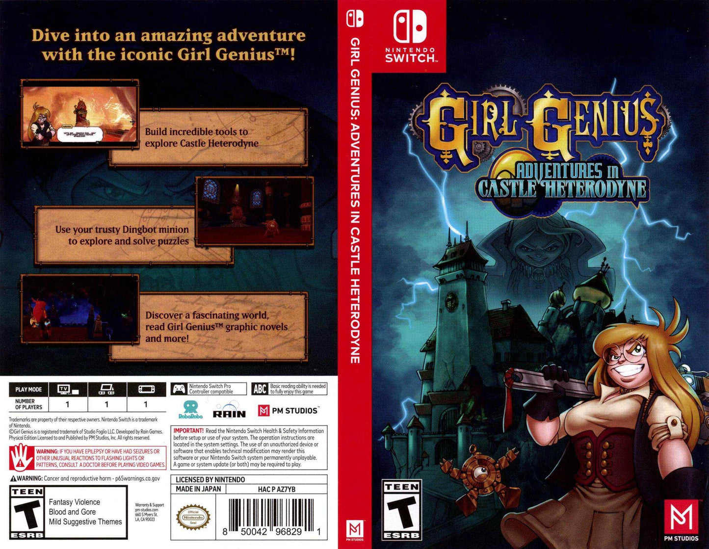 Girl Genius Adventures in Castle Heterodyn Cover Art - WOI Solutions