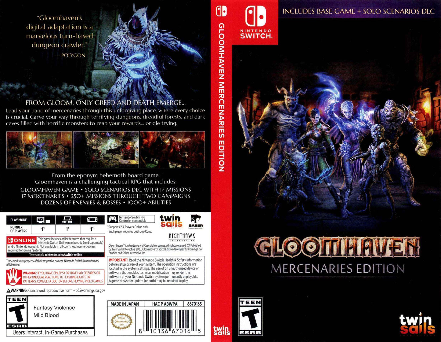 Gloomhaven Mercenaries Edition Cover Art - WOI Solutions