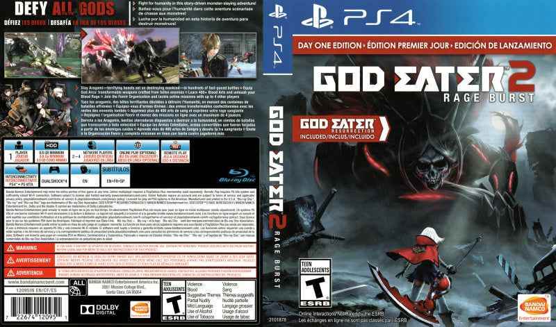 God Eater 2 Rage Burst Cover Art - WOI Solutions