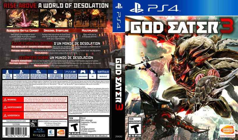 God Eater 3 Cover Art - WOI Solutions