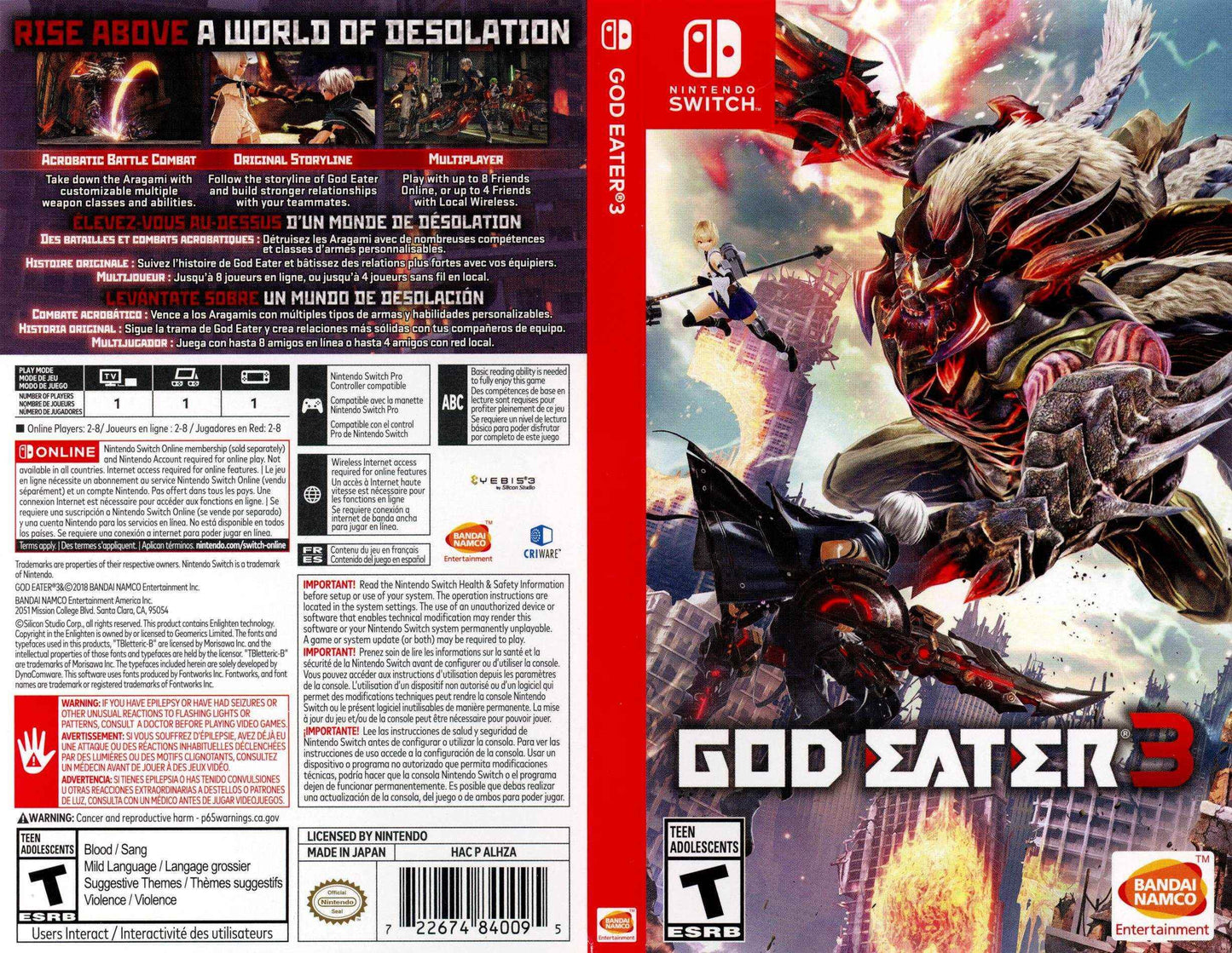 God Eater 3 Cover Art - WOI Solutions