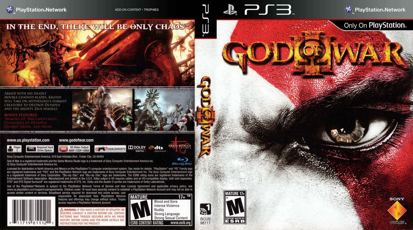God of War 3 Cover Art - WOI Solutions