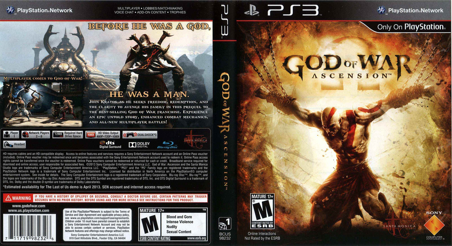 God of War Ascension Cover Art - WOI Solutions