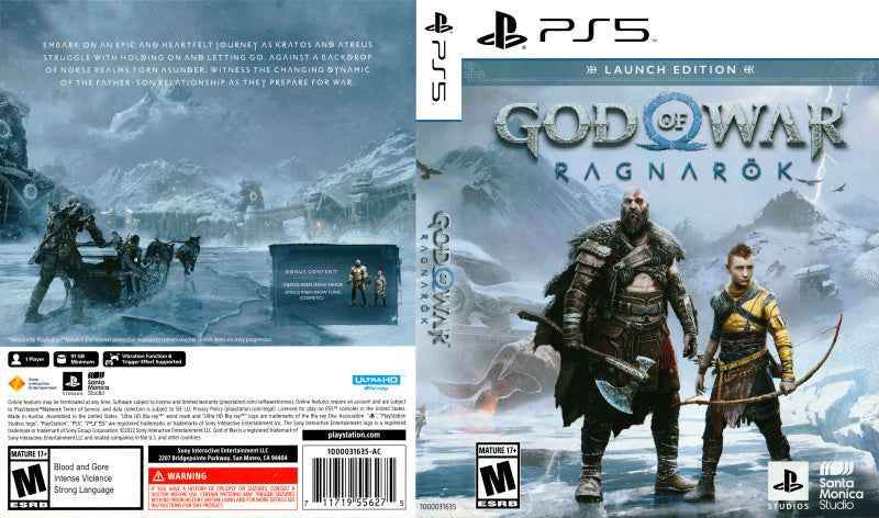 God of War Ragnarok - Launch Edition Cover Art - WOI Solutions