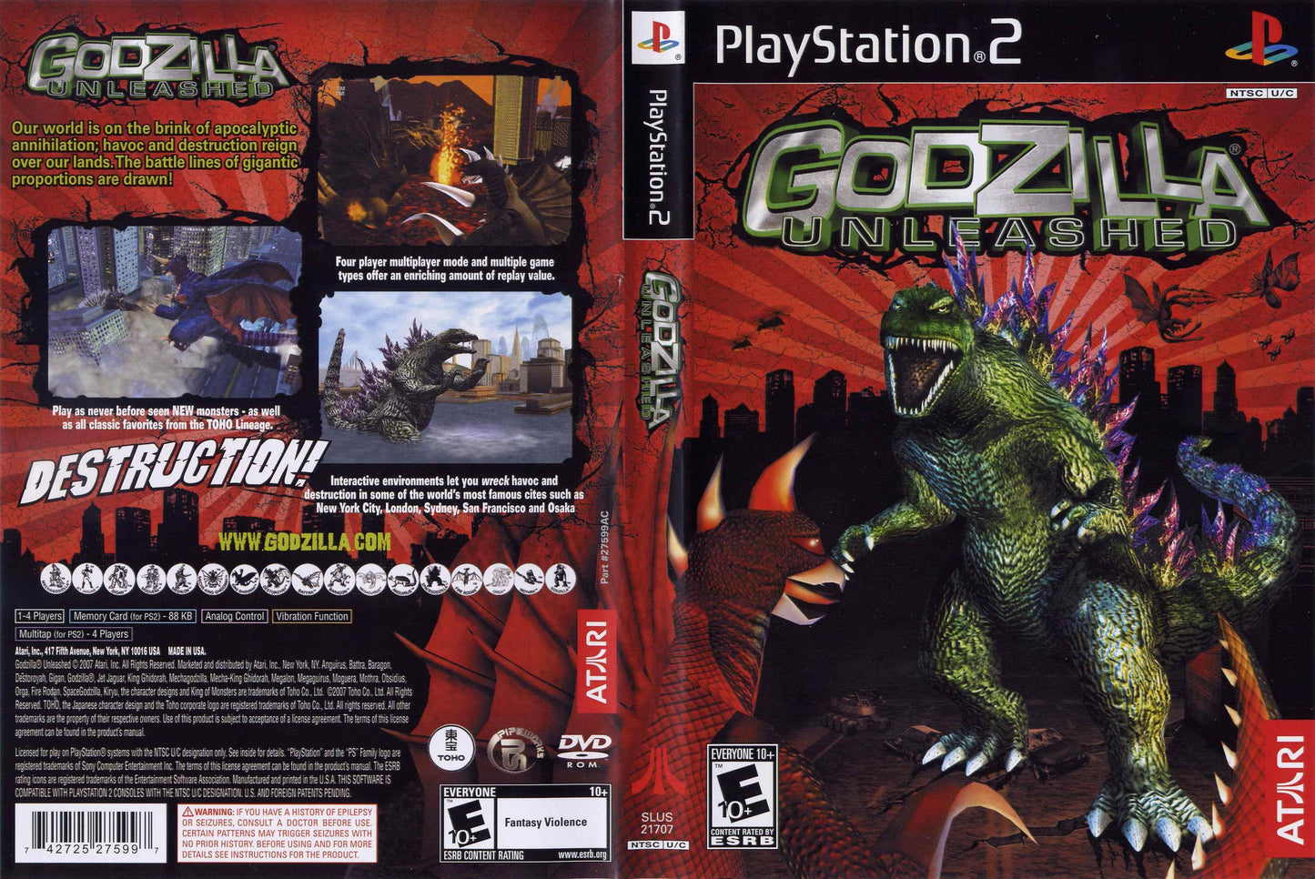 Godzilla Unleashed Cover Art - WOI Solutions