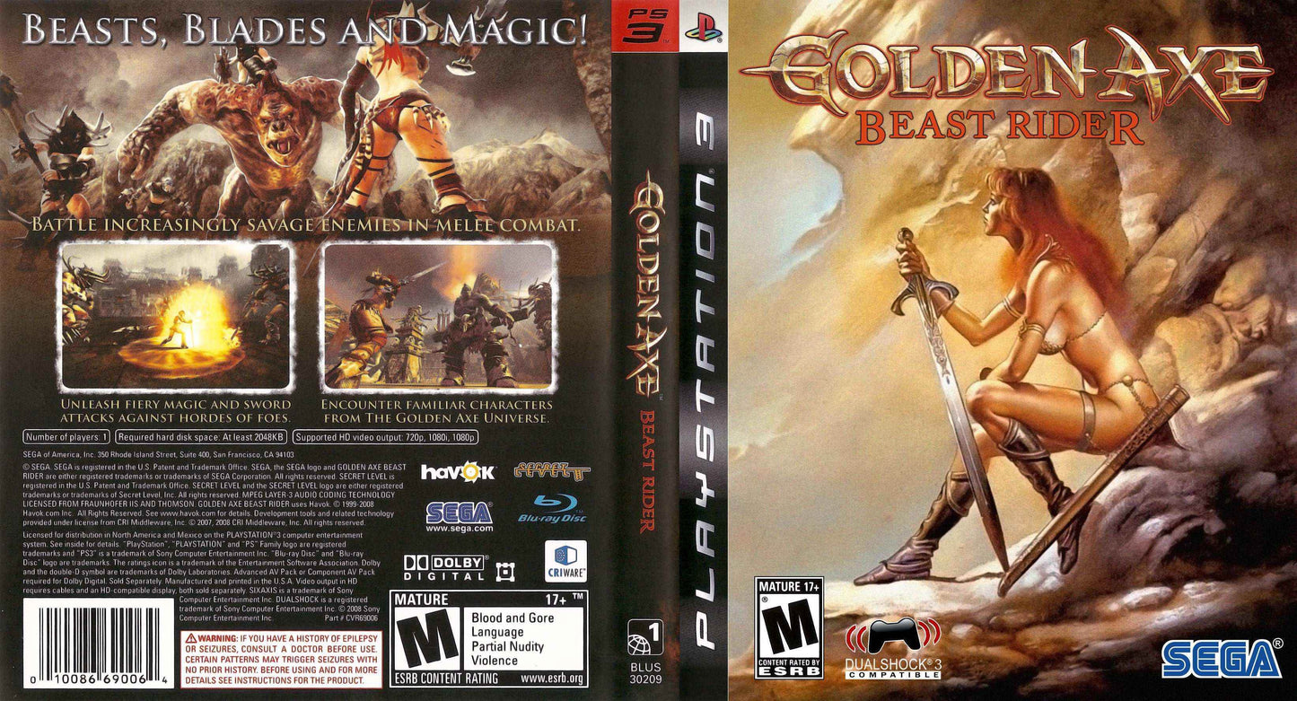 Golden Axe Beast Rider Cover Art - WOI Solutions