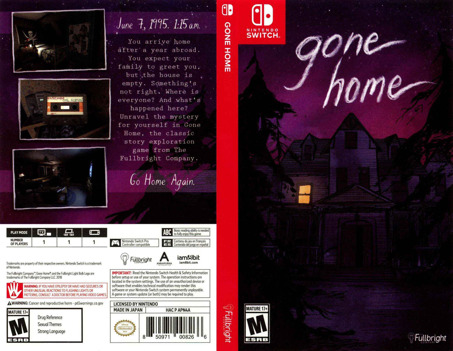 Gone Home Cover Art - WOI Solutions