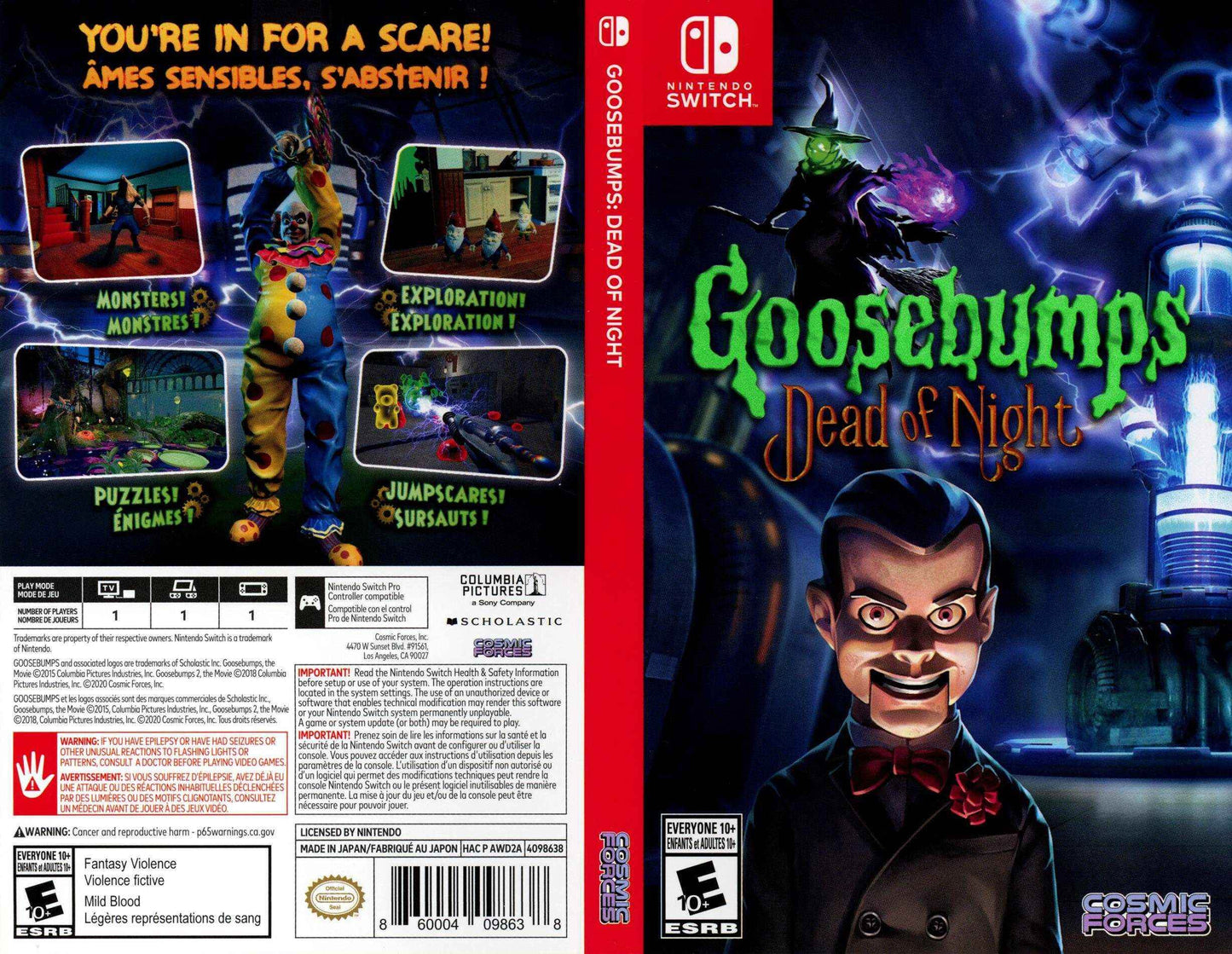 Goosebumps Dead of Night Cover Art - WOI Solutions