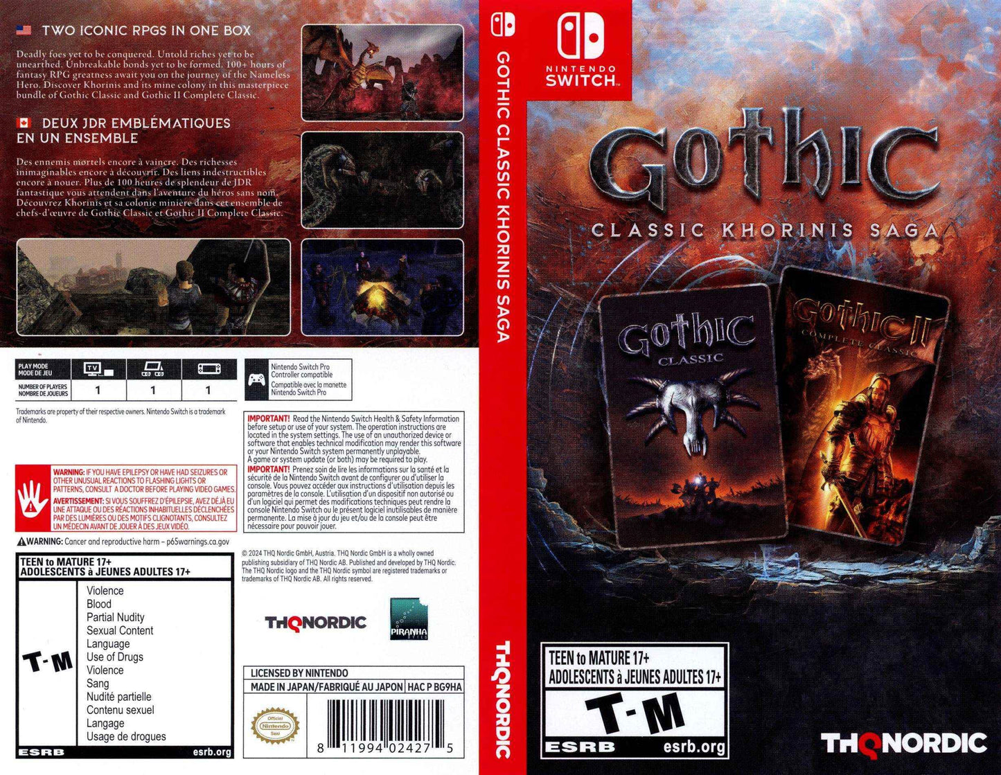 Gothic Classic Khorinis Saga Cover Art - WOI Solutions