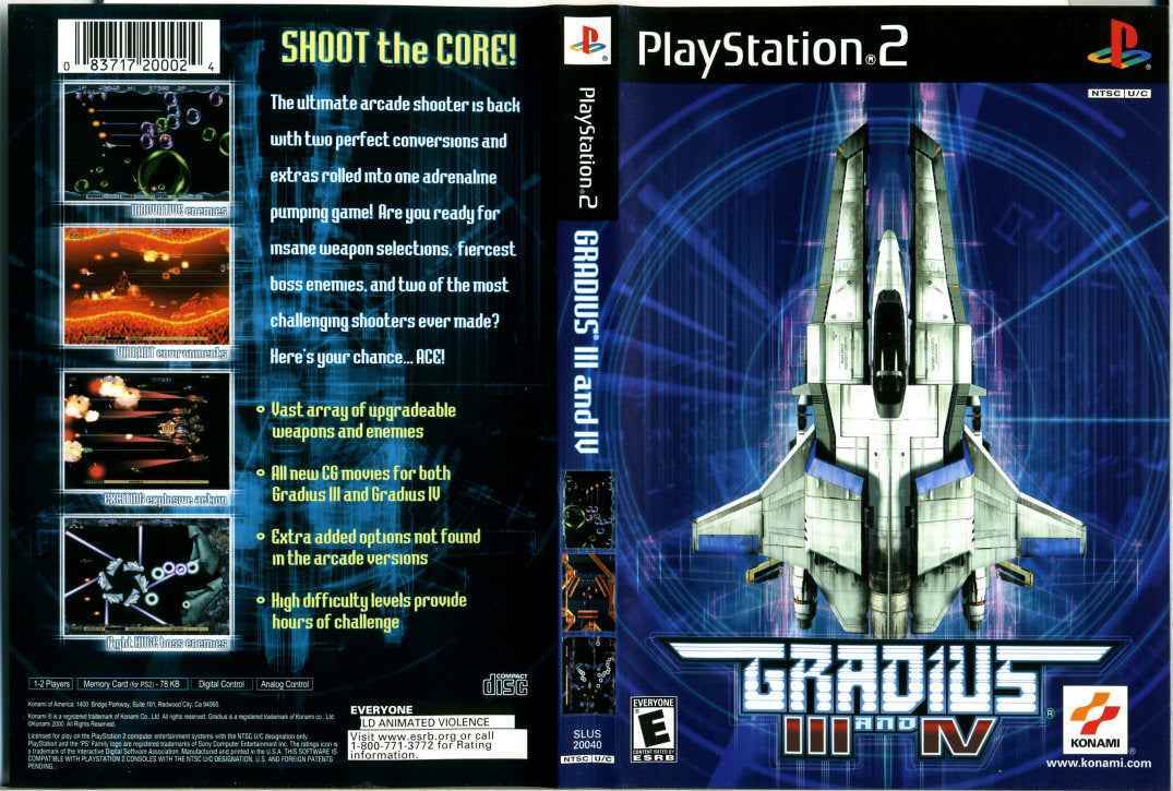 Gradius III and IV Cover Art - WOI Solutions