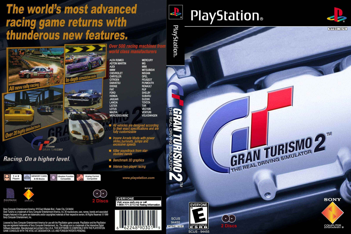 Gran Turismo 2 Cover Art - WOI Solutions