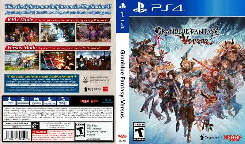Granblue Fantasy Versus Cover Art - WOI Solutions